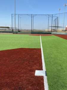 High School Baseball Field - Base Cut Outs