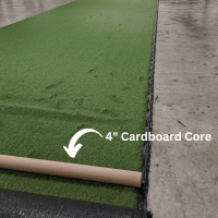 cardboard core inside turf roll