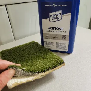 Using Acetone or Mineral Spirits on Turf