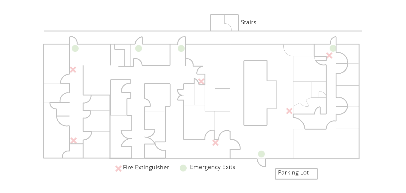 Fire Extinguisher and Emergency Exits