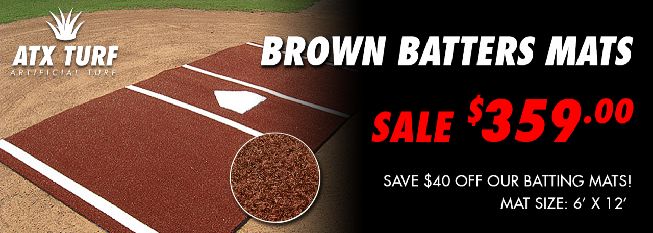 Brown Batting Mats for Sale