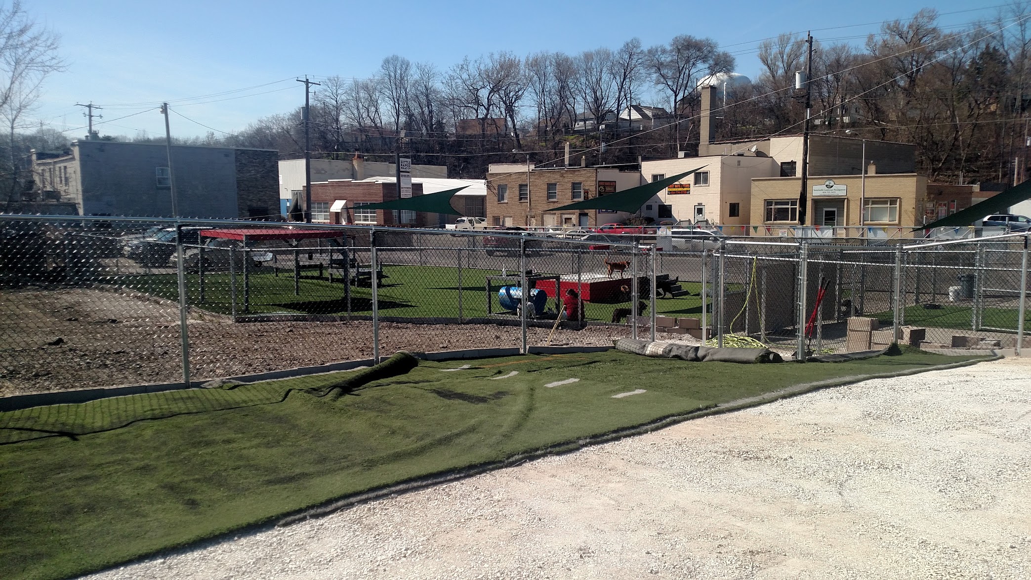 How to Get Turf over Chain Link Fence