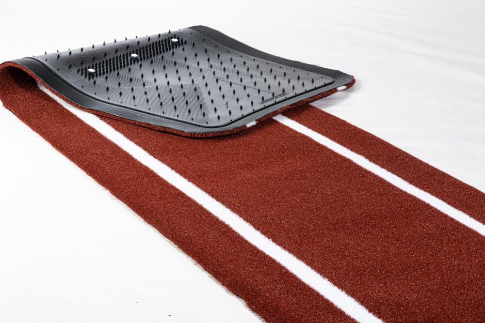 Softball Pitching Mat with Spikes